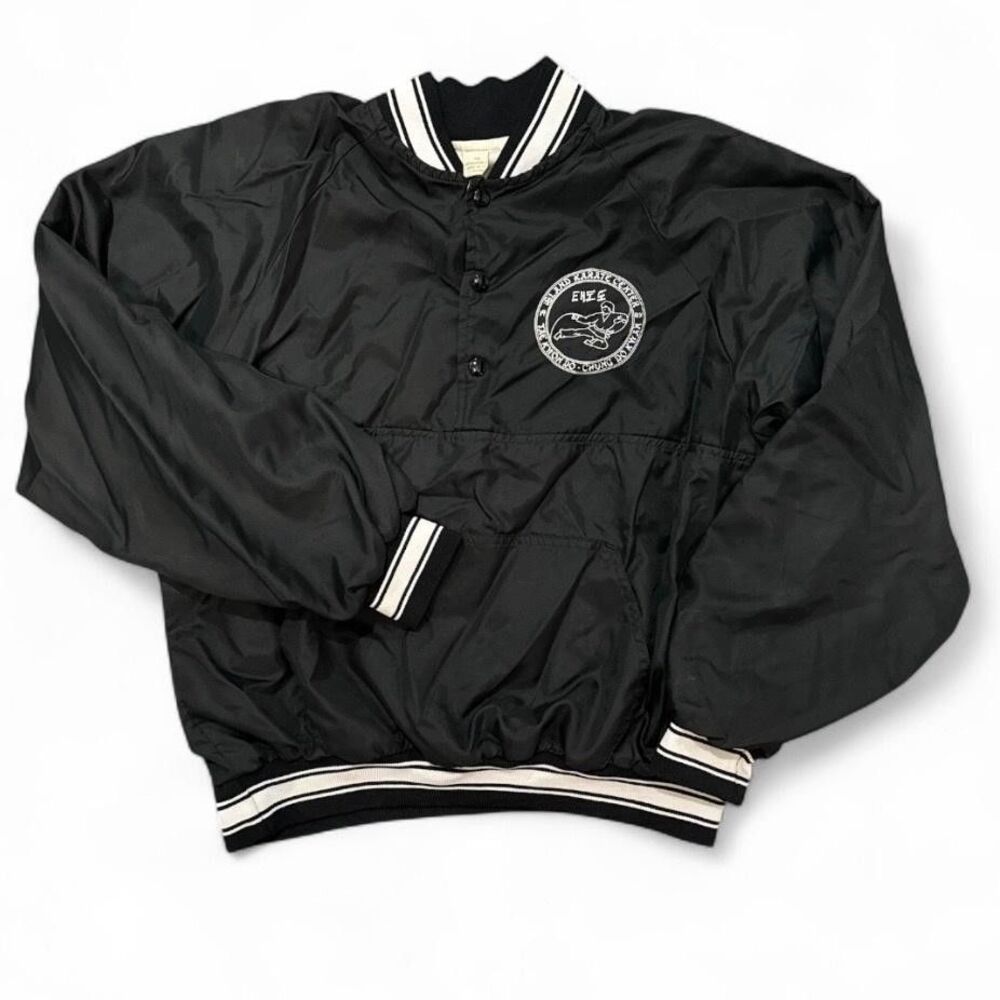 Vintage 90s Karate Center Jacket Mens Large Windbreaker Tae Kwon Do